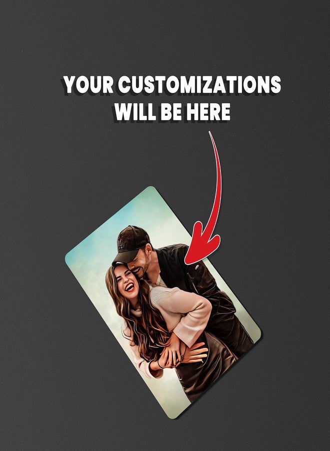 Fairus Customized Wallet Card - Your Photo, Illustration Or Bitmoji, Message, Spotify Song Code Backside Best For Special Occasion Gift For Loved One For Thanksgiving (Your Upload) - Image 4